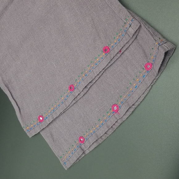 Vintage Bohemian Hippie Embroidered One Size Pullover Tunic Top - Picture 12 of 15